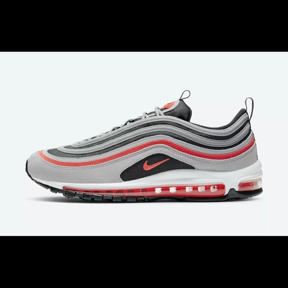 Nike Air Max 97 Radiant Red Wolf Grey Black White Infrared DB4611 002 Womens 9.5 - Picture 3 of 6